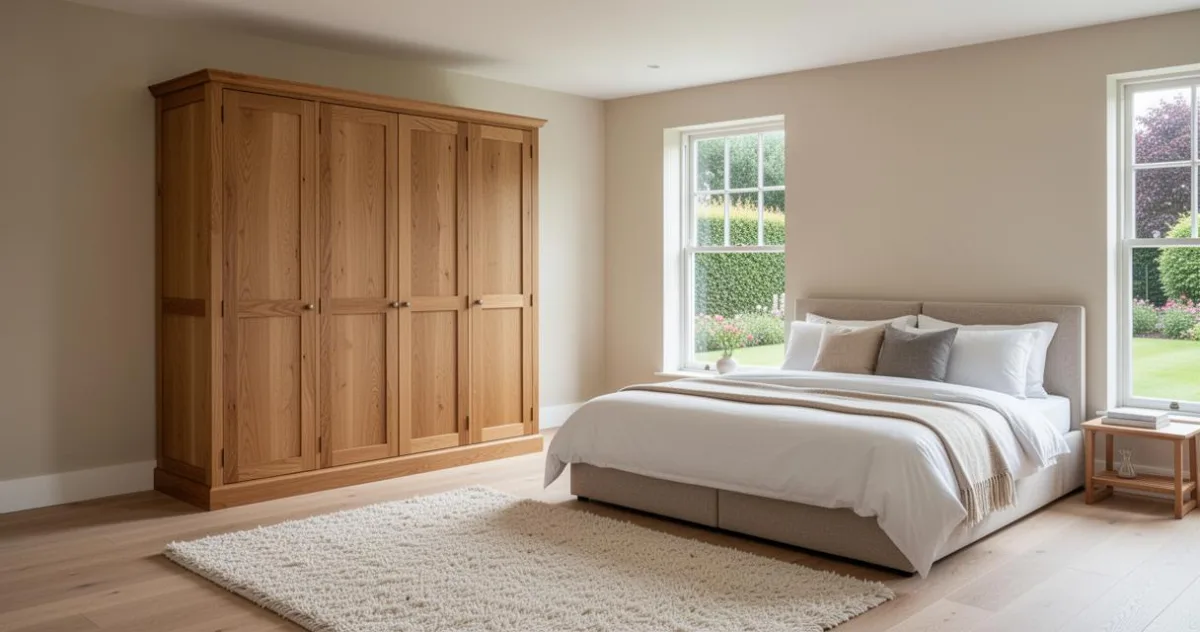 Choisir son armoire en chêne massif : 2, 3 ou 4 portes pour une chambre sur-mesure