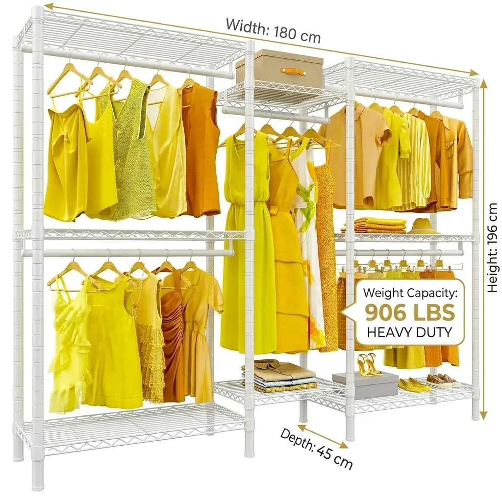 Armoire de rangement autoportante en métal