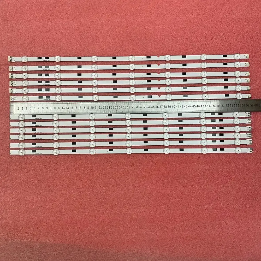 Bande LED de rétroéclairage en aluminium, 12 pièces