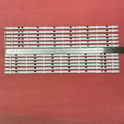 Bande LED de rétroéclairage en aluminium, 12 pièces