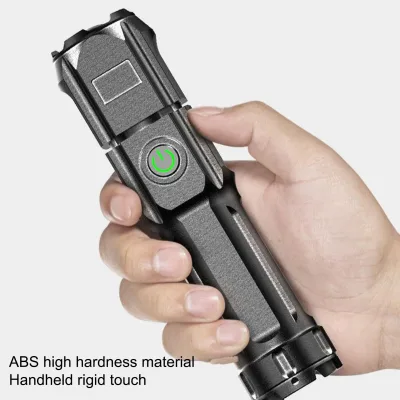 Lampe de poche noire rechargeable par USB