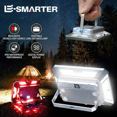 Lampe LED rechargeable magnétique argent