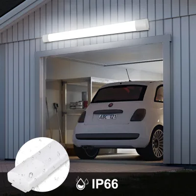Lot de 3 plafonniers LED 150 cm blanc neutre – image 2