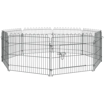 Parc pour chiots modulable avec porte, extérieur – image 2