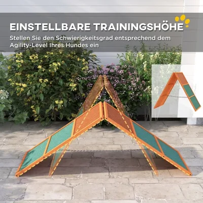 Rampe d'agility pliable pour chien, bois de sapin – image 3
