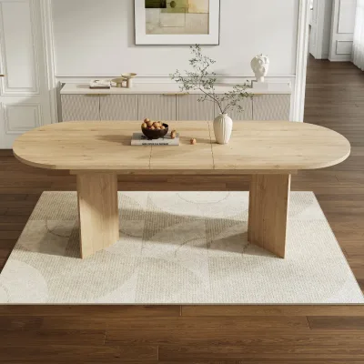 Table à manger extensible chêne, 160/200 × 90 cm – image 3